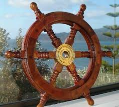 Home decor in toulon, france. Home Furniture Diy Wall Hangings 18 Durable Wooden Brass Ship Wheel For Nautical Pirate Themed Home Decor Brown Bortexgroup Com