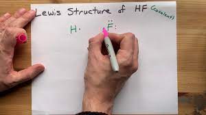 Draw The Lewis Structure Of Hf Hydrogen Fluoride Youtube