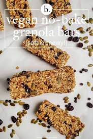 Healthy No Bake Granola Bars Vegan Gluten Free Recipe In 2020 No Bake Granola Bars Homemade Granola Bars Vegan Snack Recipes