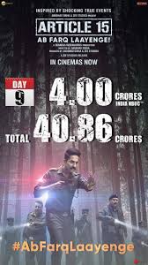 Ayushmann Khurrana Starrer Article 15 Charts Rs 40 86