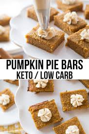 We bet they won&amp;#39;t even realize these are lighter versions of all of their favorite treats! Keto Pumpkin Pie Bars With Cream Cheese Icing Kasey Trenum