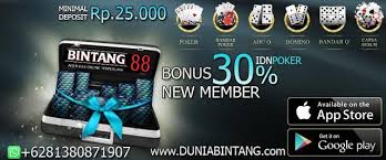 Bonus New Member 30 Idnpoker Bonus Deposit 10 Bintang88 Poker Bonus Bandar Poker