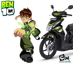 Inilah cara mudah membuat kartun animasi di android yang rekomended banget buat bikin video kartun animasi tutorial membuat animasi kartun bergerak mudah! Modif Striping Honda Beat Fi Black Kartun Film Ben 10 Motoblast