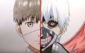 Image of ken kaneki manga anime tokyo ghoul drawing manga cut out. How To Draw Kaneki Ken From Tokyo Ghoul How To Draw Step By Step