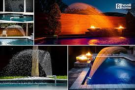 Splash pools 30700 waterfall pool fountain. 1 Set Swimming Pool Fountain Above Ground Pool Fountain Stand Pool Fountain Waterfall Pool Supplies In Ground Return Jets Fun Sprinklers Decor Height And Direction Adjustable Easy To Install Fountains Garden