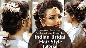 Best Wedding Bun Hair Style Tutorial Step By Step Perfect Bridal Bun Hair Tutorial Video Youtube Indian Bridal Hairstyles Bridal Hair Hair Bun Tutorial