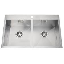 Additionally, undermount sinks come in a variety of popular materials from stainless steel, to copper, to fireclay. Kindred Drop In Undermount Kitchen Sink 20 9 16 X 31 1 4 Lowe S Canada