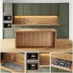 New Modern Design Forest Green Kitchen Cabinet Kitchen ...