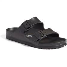 Birkenstock Arizona Essentials White Birkenstock Essentials Arizona Waterproof Slides In 2020 Womens Sandals Slide Sandals Birkenstock