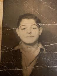 My Father, John Henry Jones, aged 16, 1911, and his dog Carlo.