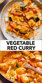 Vegetable Red Curry With Tofu Puffs Recipe In 2020 Curry Curry Recipes Red Curry Recipe