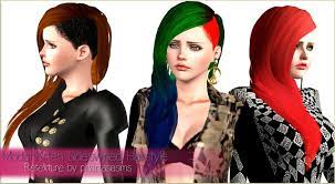 Side Shaved Hairstyle Retextured By Phantasia Sims 3 Hairs Sims Hair Shaved Hair Hot Haircuts