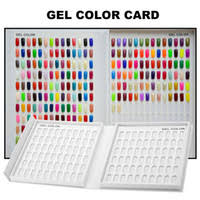 216 120 Colors Model Nail Gel Polish Color Display Box Book Dedicated White Nail Gel Polish Display Card Chart With Tips