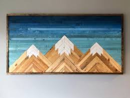Mountain Wood Wall Art Decor Etsy Mountain Wood Wall Art Wood Wall Art Decor Wood Wall Art