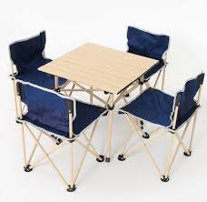 3.8 out of 5 stars. Outdoor Folding Table And Chair Set Outdoor Picnic Table And Chair Barbecue Camping Chair Self Driving Portable Table Aliexpress