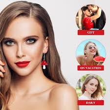 1 Pair Dangling Earrings Mushroom Earrings Colorful Earrings Dangle  Earrings for Girls Women