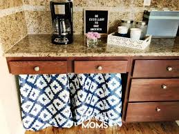I have a similar desk area in my kitchen, with outlets above the desk. How We Repurposed A Kitchen Desk As A Coffee Bar Organizing Moms