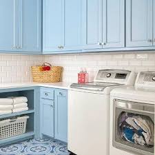 What's the best way to paint a laundry room? Powder Blue Laundry Room Colors Design Ideas