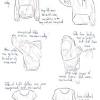 Hoodie drawing it is drawn that way due to the thinness of the middle. 1