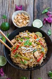 It's smothered in the most irresistible savory, sweet, salty, sour pad thai sauce with crunchy peanuts and veggies! Pad Thai Recipe Authentic Pad Thai Noodles Paleo Low Carb Options