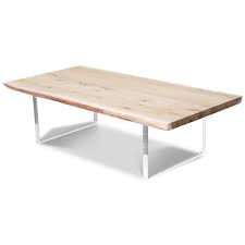 Poco resina live edge elm wood slab coffee table with resin inlays, source: Live Edge Slab Bleached Solid Walnut Coffee Table Modshop