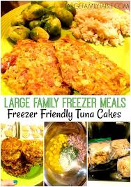 Tuna Cakes Freezer Meal Largefamilytable Com Recipe Large Family Meals Meals Cooking On A Budget
