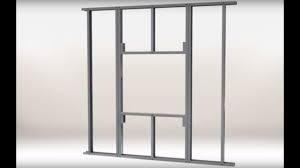 When considering only the framing system, studies show that a metal stud framing system can cost 15 percent more than wood stud framing systems. Metal Stud Framing For Combination Fire Smoke Dampers Youtube
