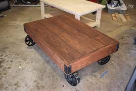 I found this factory cart in a bad condition. Diy Industrial Factory Cart Coffee Table Ana White
