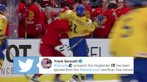 Rogle page) and competitions pages (nhl, shl and more than 5000 competitions from 30+ sports around the world) on. Nils Hoglander Is The Latest To Receive A Game Misconduct After Hitting Grigori Denisenko High Article Bardown