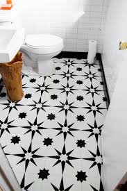 Black And White Stick On Tile Hausmatter Interiors In 2020 Bathroom Wallpaper Black And White Black And White Backsplash Stick On Tiles