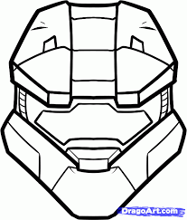 Requested drawing of the master chief from halo facebook: Helmet Odst Helmet Halo Master Chief Helmet Drawing