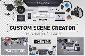These free and premium scene creators and mockup generators will help designers to showcase their work in a professional manner, create beautiful, realistic graphics. 45 Wonderful Scene Creator Mockup Psd Templates Mockuptree