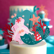 Download Cute Easy Diy Mermaid Cake Toppers Wrappers Lia Griffith
