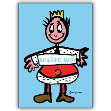 Jedes jahr werden unzählige hallmark karten versendet, vor allem. Lustige Valentinstagkarte Mit Romantischem Konig Regiere Mich Kartenkaufrausch De