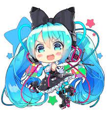 Miku Hatsune Hatsune Anime Anime Chibi