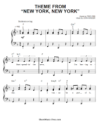 Download New York New York Easy Piano Sheet Music Pdf Frank Sinatra Piano Sheet Music Easy Piano Sheet Music Pop Piano Sheet Music
