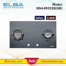 Alatan dapur gas & aksesori. Elba Built In Glass Hob Gas Electric Dapur Kaca Gas Jenis Tanam Shopee Malaysia