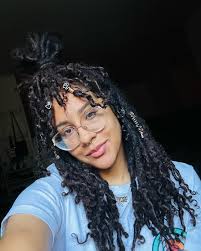 to me, there is nothing more beautiful than a black woman with locs. 🌻  #locjourney