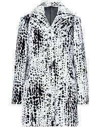 Black And White Spotted Faux Fur Coat Nwt Marks Spencer Spotted Faux Fur Coat Size 18 Uk Coat Is Lovely And Soft An Blazer Jackets For Women Womens Faux Fur Coat Best Winter Coats