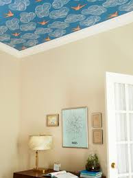 With wallpaper on the ceiling, you can enter your favorite color, texture, pattern, and so do your space will become unusual with setting a wallpaper on the ceiling, you will also cover all its shortcomings. How To Wallpaper A Ceiling Hgtv