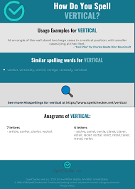 Correct Spelling For Vertical Infographic Spellchecker Net