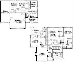 The suite exists as a separate yet attached unit to the main home floor plan, with the specific layout depending on the design for the rest of the building. Arts And Crafts Country Home With 5 Bedrms 2473 Sq Ft Plan 108 1692