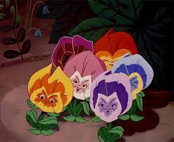 Singing Pansies From Alice In Wonderland Alice In Wonderland Flowers Alice In Wonderland Disney Disney Alice
