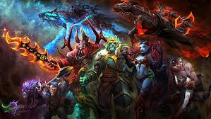 Hd Wallpaper Dota 2 Character Queen Of Pain Wraith King Pudge Meepo Fantasy Art Wallpaper Hd 2560 1440 Wallpaper Flare