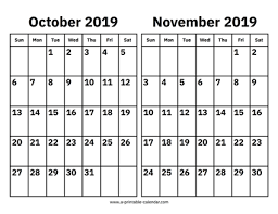 Download This 2019 October And November Calendar In A Printable Pdf Format A Blank Two Month 2019 C Calendar March Calendar 2019 Printable Calendar Printables