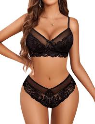 Bộ Đồ Lót Nữ Avidlove Lingerie Set Lace Bra and Panty Sets 2 Piece Lace  Babydoll Outfits - Sithimy.com