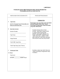 Maka ia akan akan mengajukan permohonan kepada pihak tertentu untuk memberikan bantuan, dana, kerjasama atau mungkin rekomendasi. Garis Panduan Tamat Kontrak 290906