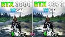 RTX 4070 vs RTX 3080 - Test in 10 Games - YouTube