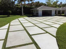 Top 50 Best Concrete Driveway Ideas Front Yard Exterior Designs Driveway Design Modern Driveway Concrete Driveways
