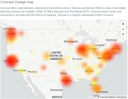 Heres a map from downdetector that shows how the problems are being ironed out. Comcast Outage Comcast Internet Down Xfinity Internet Not Working Xfinity Outage Digistatement